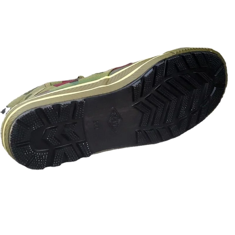 Men's and Women's Canvas Shoes Training Antiskid Shoe Wear-Resistant Rubber Shoes Army