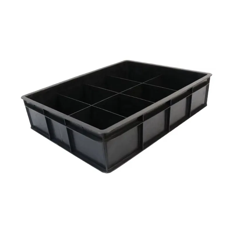 Black permanent anti-static 8-compartment static safety box