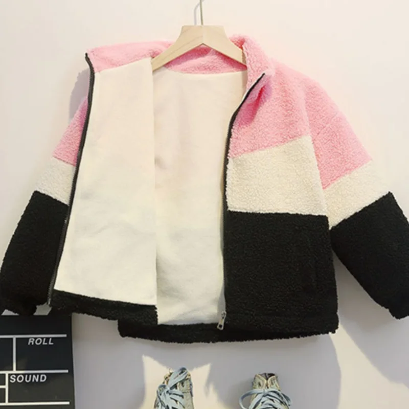 

Boys Coat Cotton Jacket Windbreak Outerwear 2025 Zipper Autumn Thicken Warm Winter Teenagers Children's Clothing