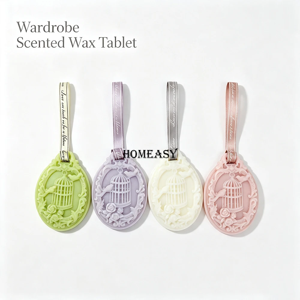 Hanging Soy Wax Scented Wax Tablet Long Lasting Aromatherapy Fragrance for Wardrobe Closet Car Air Freshener Home Decor
