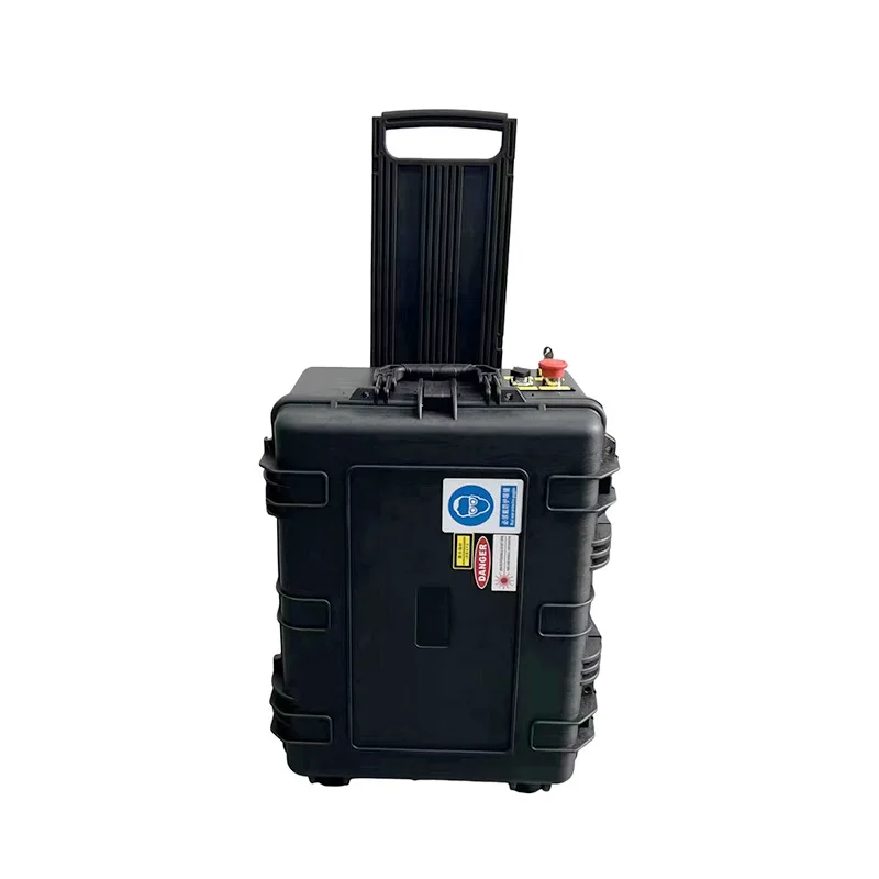 آلة التنظيف بالليزر المحمولة المعدنية المقاومة للصدأ سطح الصلب شريط إزالة الصدأ آلة إزالة الصدأ بالليزر المحمولة