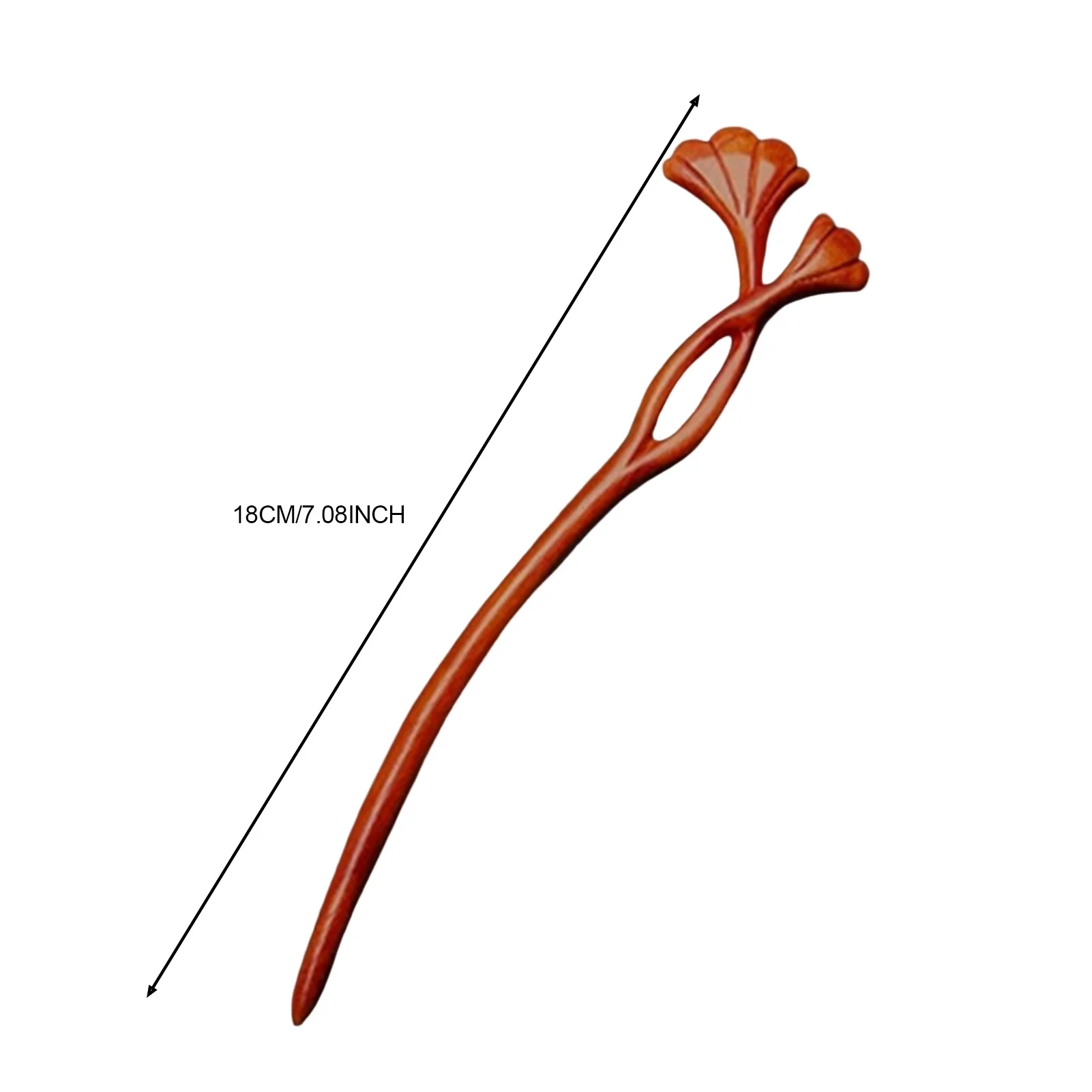 Ginkgo Biloba Leaf Hair Sticks Headwear Fine Workmanship Long Straight Hair Stick for Women Girls and Hairdressing Salon image 3