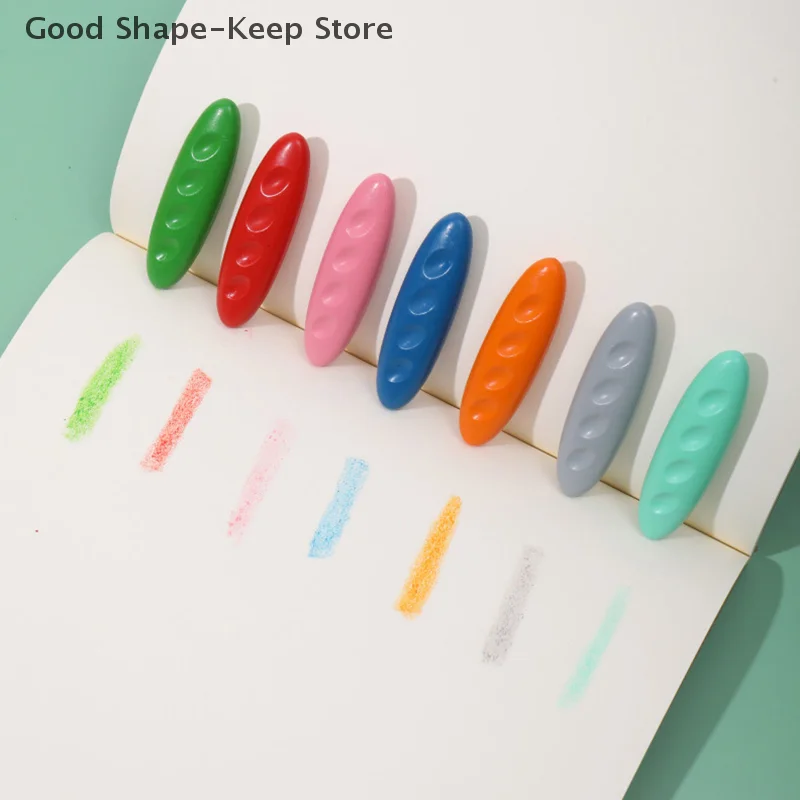 مجموعة أقلام تلوين على شكل الفول السوداني للأطفال - 12/24/36 لونًا قابلة للغسل والمسح وغير سامة أدوات الرسم الإبداعي للأطفال #6