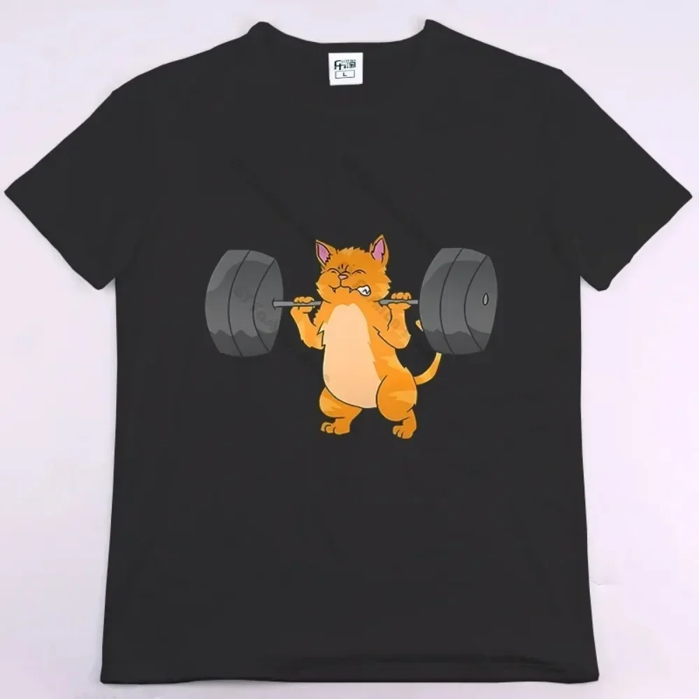 BUNS OF STEEL Rabbit Fitness Funny Gym Rat Bodybuilding Crewneck T Shirt Men and Women Casual Short Sleeve  TShirt