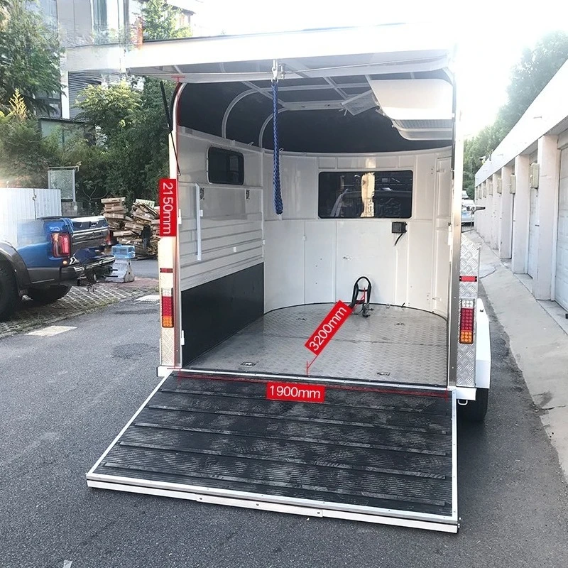 Przyczepa motocyklowa z podwójnym osią, zamknięta, do przewozu zwierząt, przyczepa motocyklowa dla psów, wytrzymała, wodoodporna.