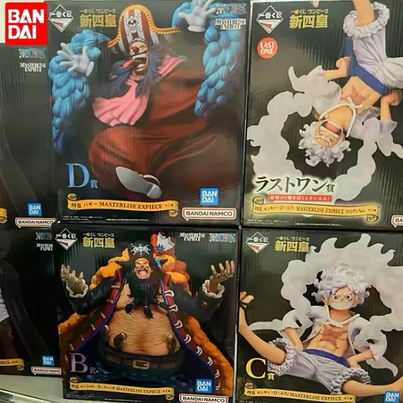 

In Stock Bandai One Piece To Enjoy The New Four Emperors And Five Gears Nika Luffy Red Hair Shanks Baki Black Beard Gift Toy