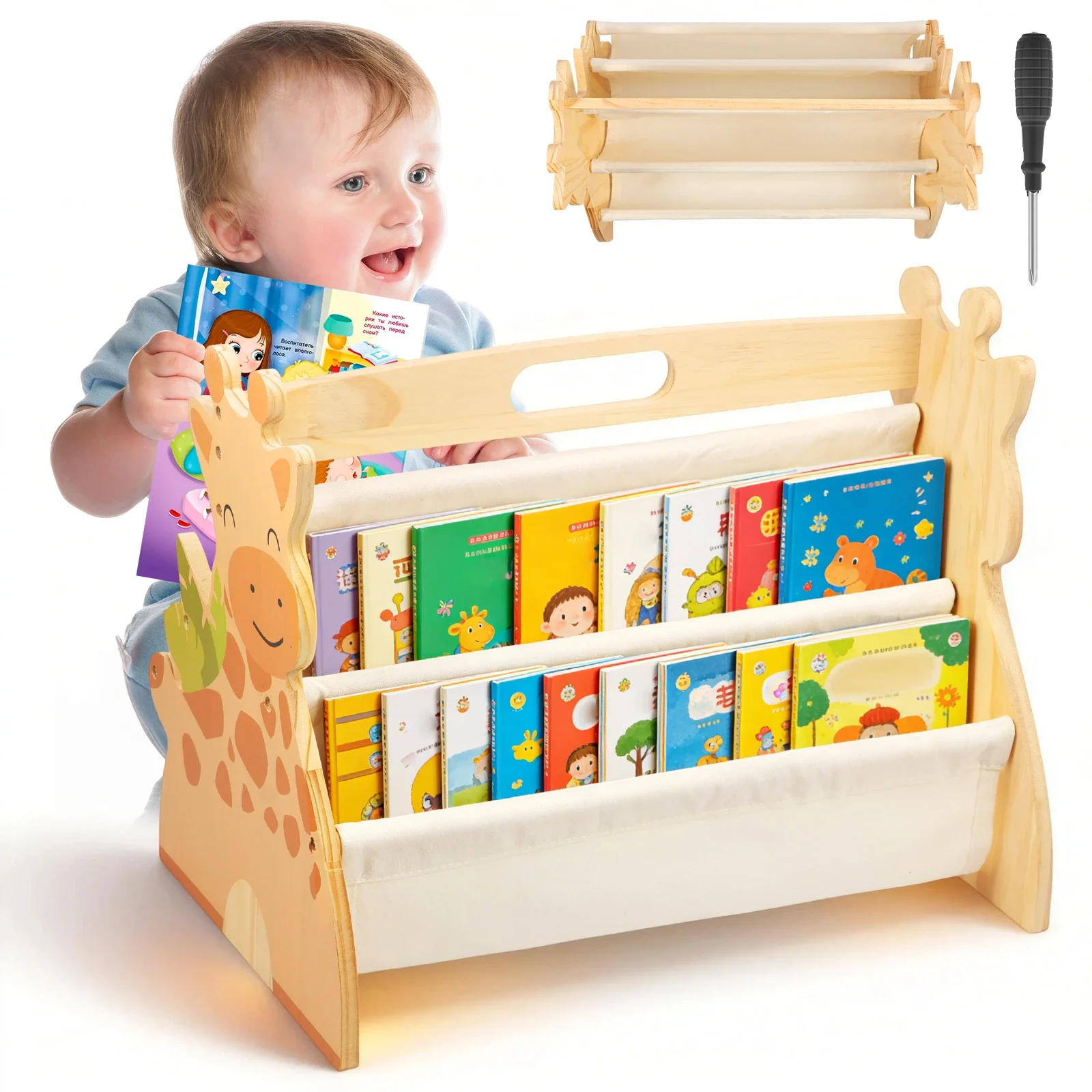 Etagere-a-livres-pour-enfants-double-face-4-niveaux-multi-couches-portable-en-bois-etagere-montessori-pour-chambre-d'enfant-chambre-de-bebe-salle-de-jeux