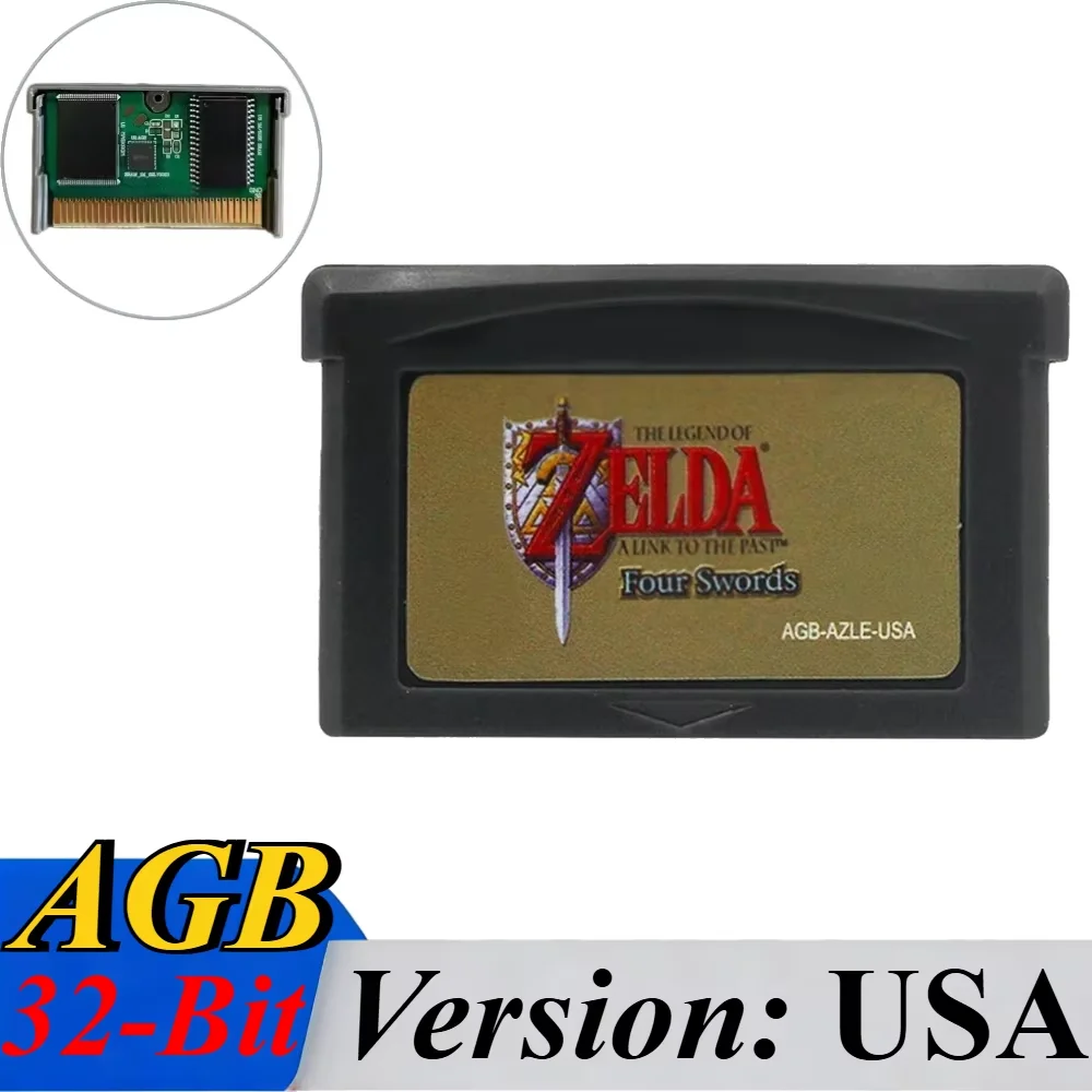 GBA Game Cartridge 32-bit videogame console gamecard Link To The Past Awakening DX Minish Cap Classic Boutique Collection