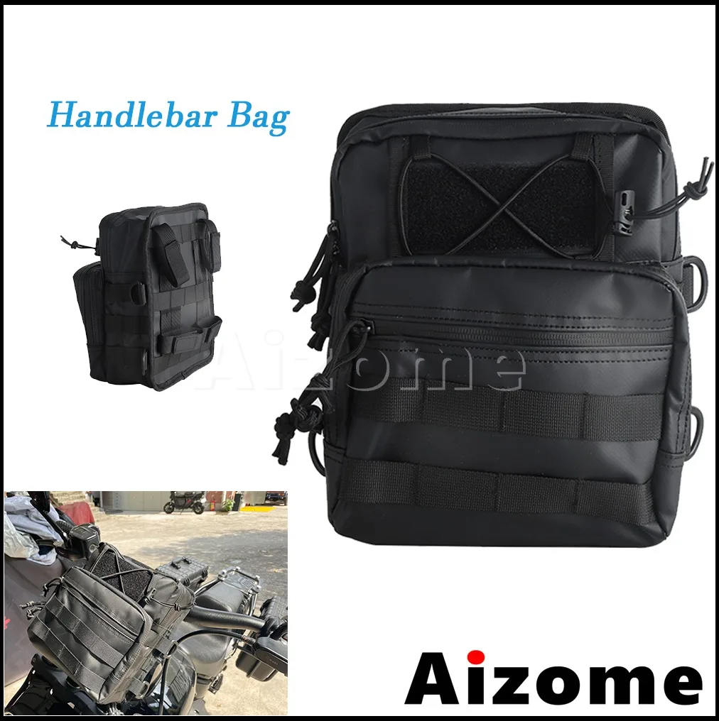 

Club Style 500d PVC Waterproof Utility Motorcycle Traveller Bag Handlebar Sissy Bar T-Bar Bags For Harley Dyna Softail Sportster