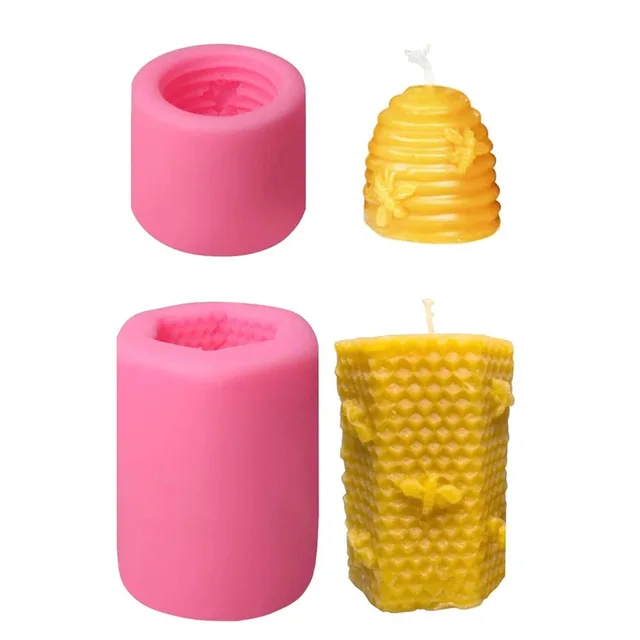 3D Bee Honeycomb świeca formy silikonowe tynk dyfuzor świeca aromaterapeutyczna formy mydło formy żywiczne wosk pszczeli aromaterapia formy