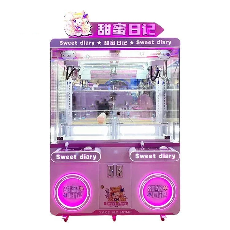 Coin-Operated Arcade Skill Toy English Language Claw Box Crane Machine with 1-Year Warranty