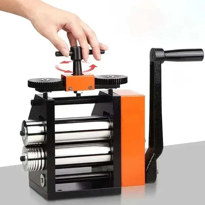Metal Rolling Mill For Jewelry Making Gold Silver Wire Pulling Bracelet Shaping Square Half Round Molding Processing Machine