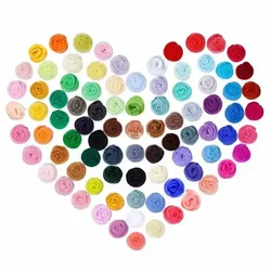 Kit of 10 Colours Wool Roving Felting Wools Dry Felting Needle Felt Wool Set for Starter DIY Crafts 10g Wool Needle Felt Wools