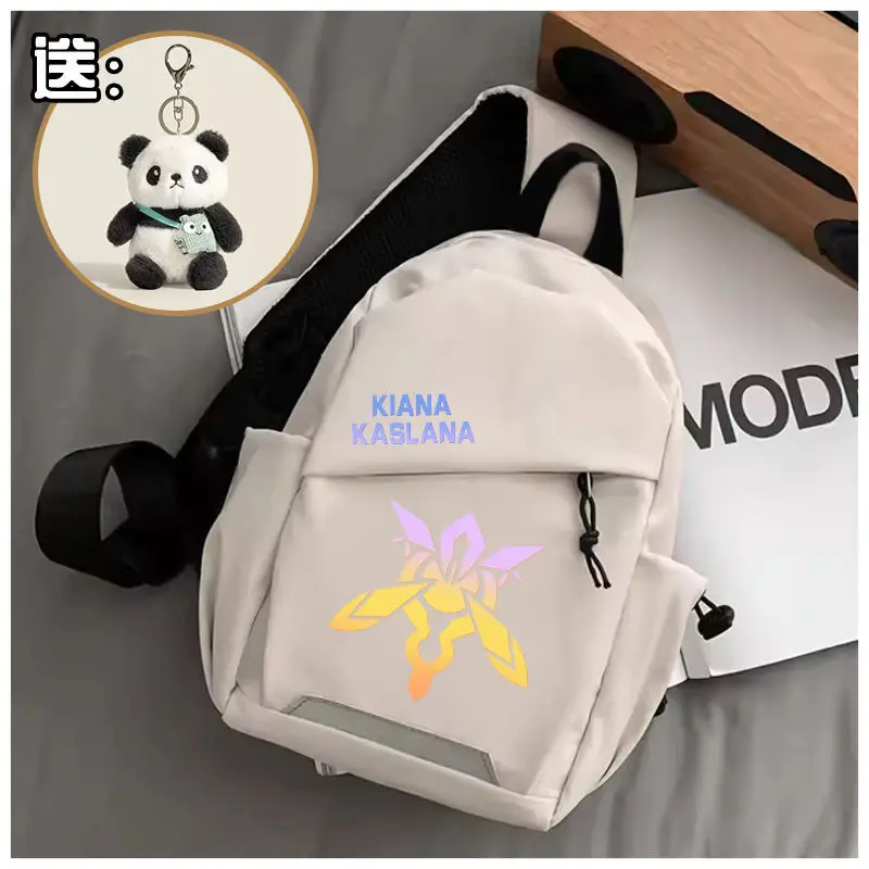 Honkai Impact 3Rd Raiden Shoun Anime Kiana Xinyuan Element Peripheral Sinle Shoulder Unisex Cartoon Chest Student Crossbody A