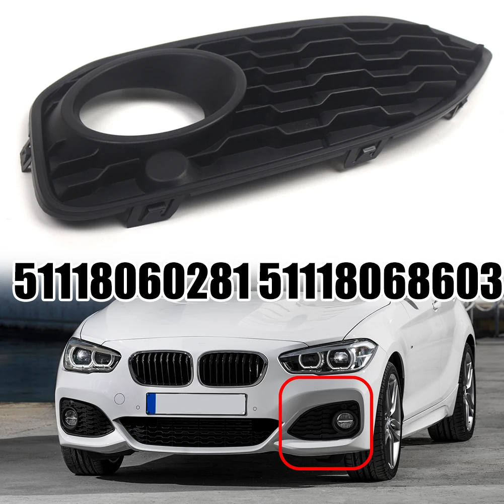 Left/right Front Bumper Fog Lamp Frame Grille For BMW 1 Series F20 F21 51118060281 Front Bumper Fog Lamp Frame Grille