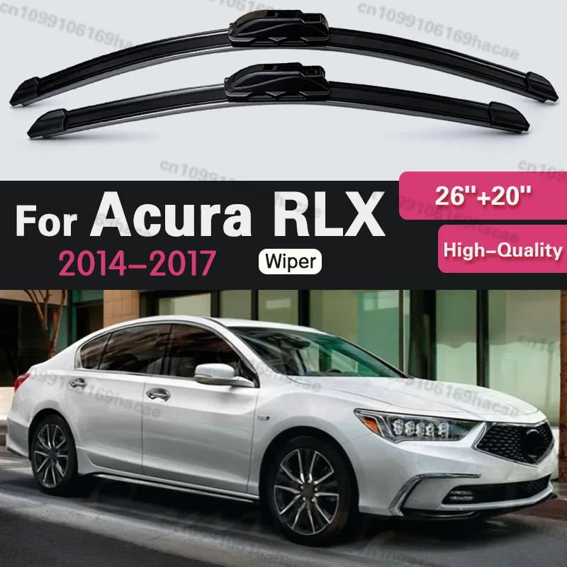 2 Piezas para Acura RLX 2014-2017 2015 2016, Escobillas Limpiaparabrisas Delanteras, Limpiaparabrisas de 26"+20", Accesorios para Automóviles con Volante a la Izquierda