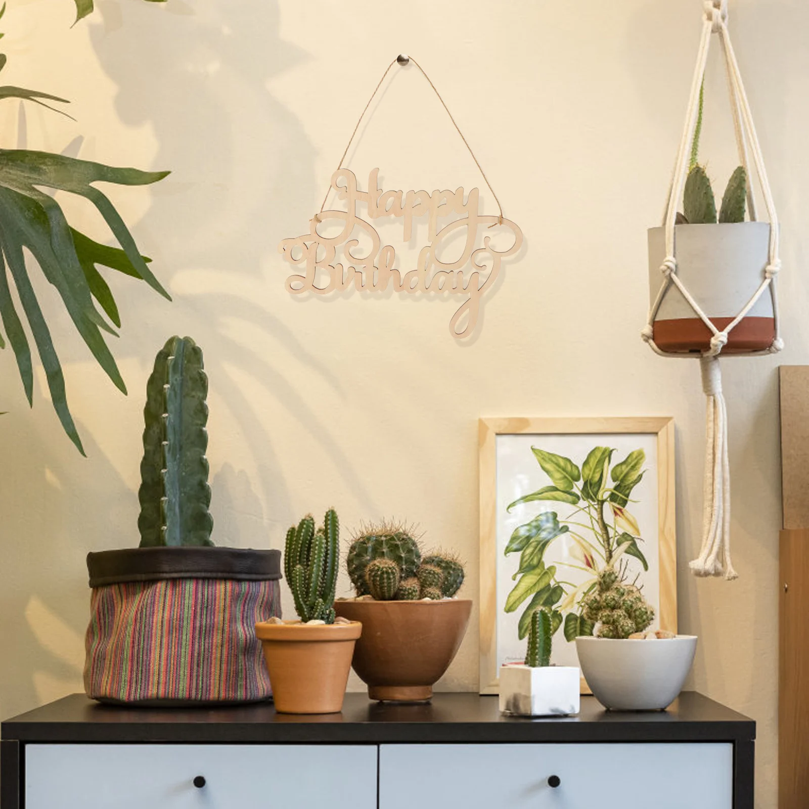 

1Set Letter Hanging Decor Wooden Hollow Carved English Letters Smooth Surface Home Wall Pendant for Living Room