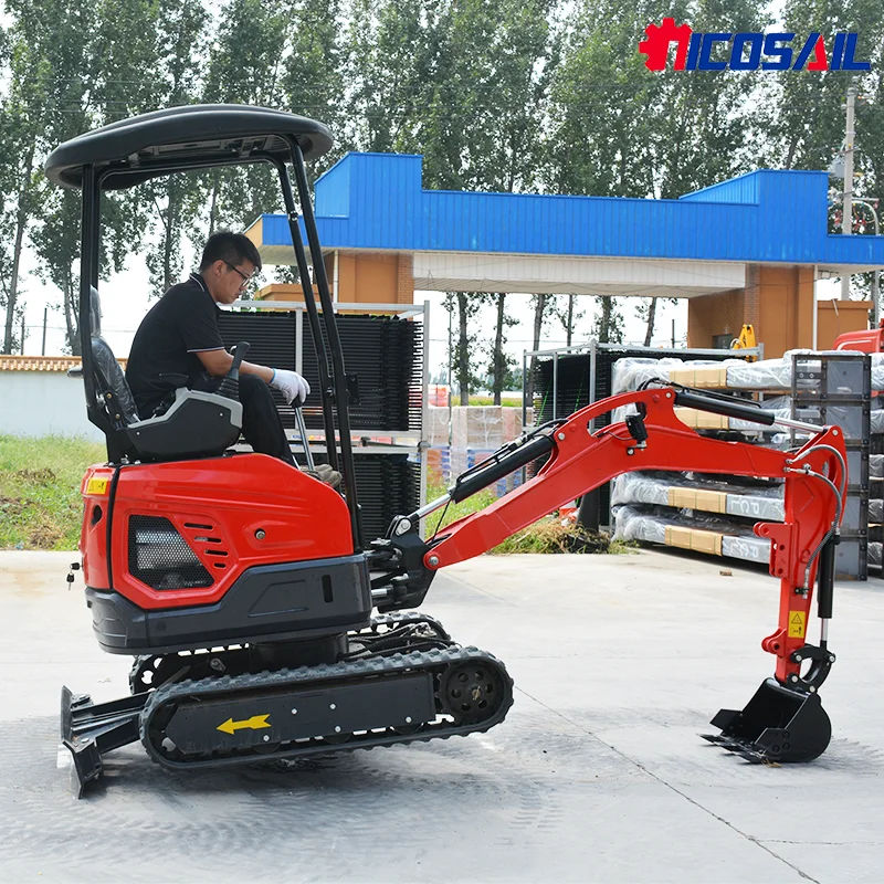 محرك حفارة المزرعة الصغيرة صغير 1.8 طن 2 طن نوع المسار مخفضة للبيع حفار حفارة هيدروليكية عالية الجودة #1