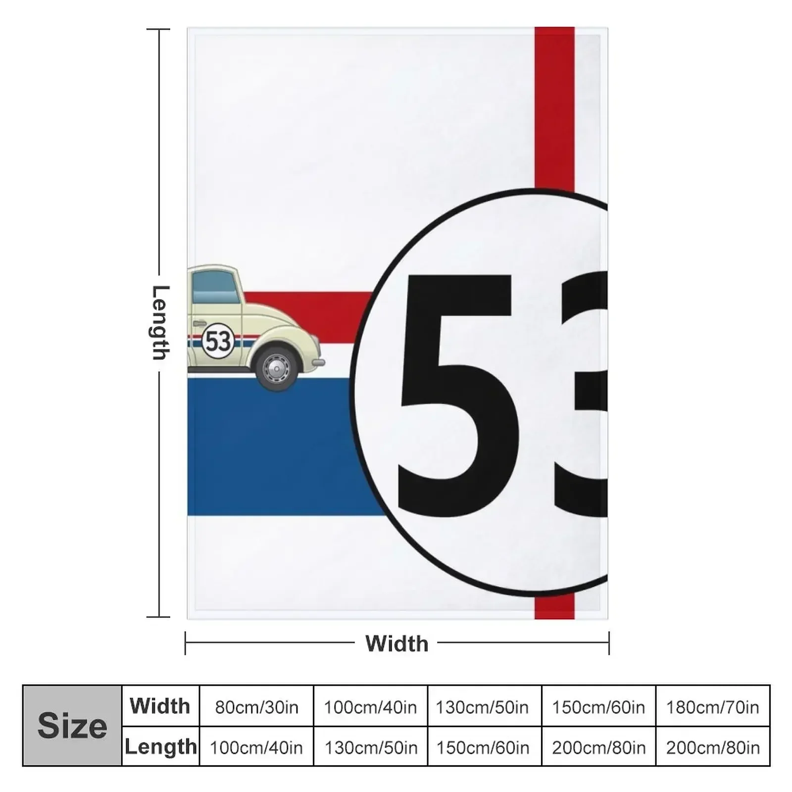 Herbie Fully Loaded Fan Art Throw Blanket Tourist blankets and throws Sofa Blankets