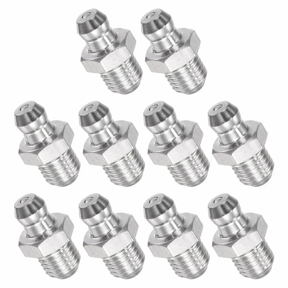 201ステンレス鋼油圧グリースプレス,ワイヤーキット,高さ18mm,乳首加工機用,10個,m8 x 1mm