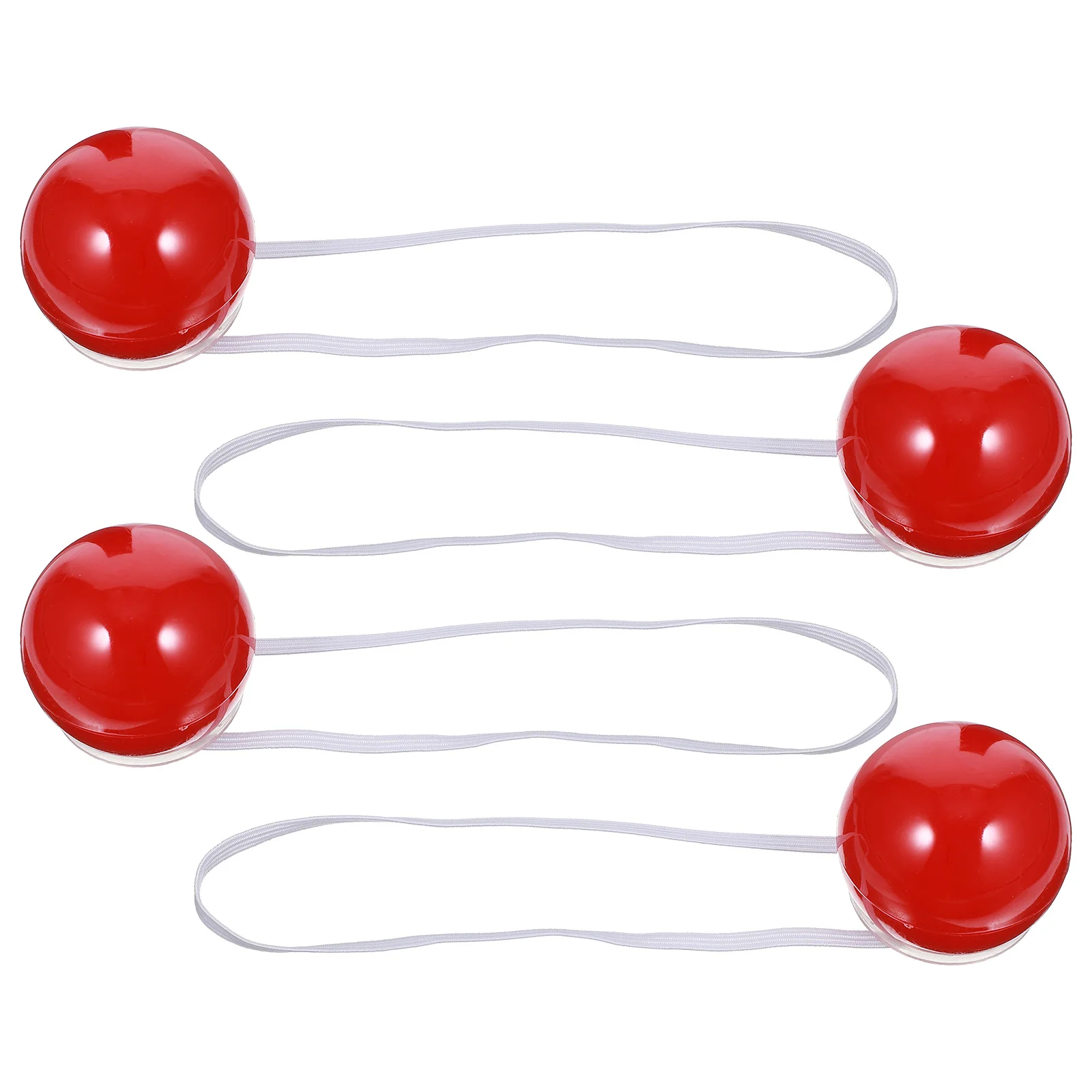4 Stück im Dunkeln leuchtende Clown-Nase, rotes LED-Vinyl, Cosplay-Zubehör für Party, Maskerade, Bühnenaufführung, Requisite, leuchtender Clown