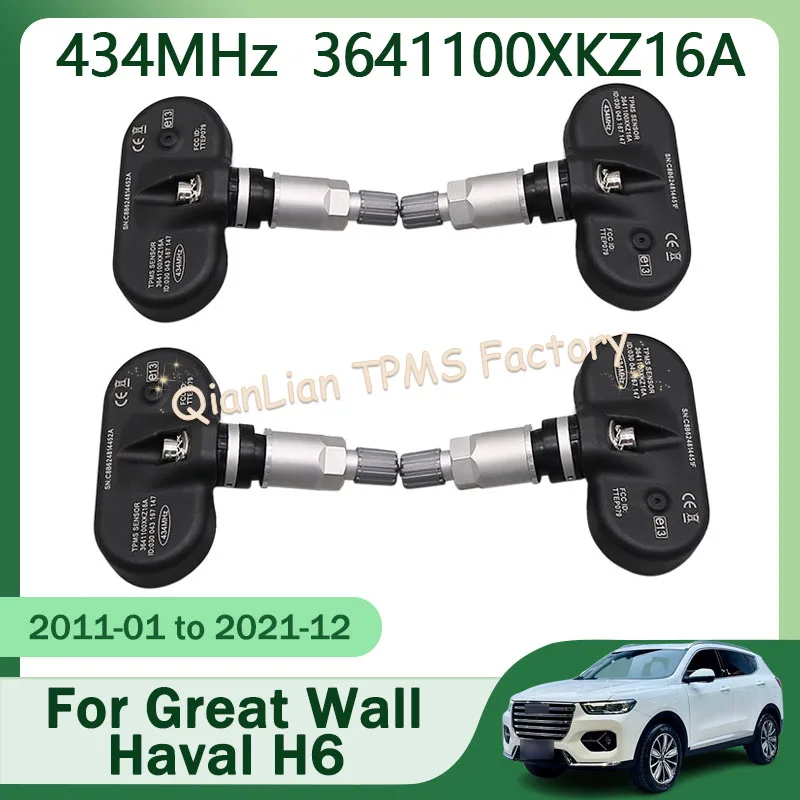 

1/4pcs 3641100XKZ16A Tire Pressure Monitor Systems For Great Wall Haval H6 Sport M6 Plus 434MHz TPMS Tire Sensor
