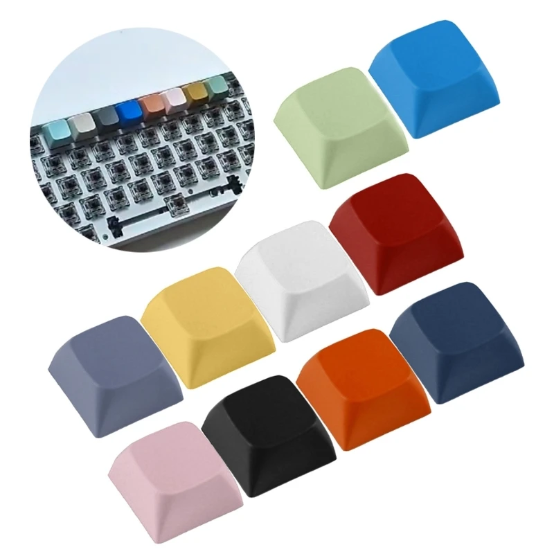 10pcs XDA2 Keycaps 1U Multi Color Pbt Keycap for Gaming Mechanical Keyboard Keycaps 1.6mm Thickness Blank Keycaps