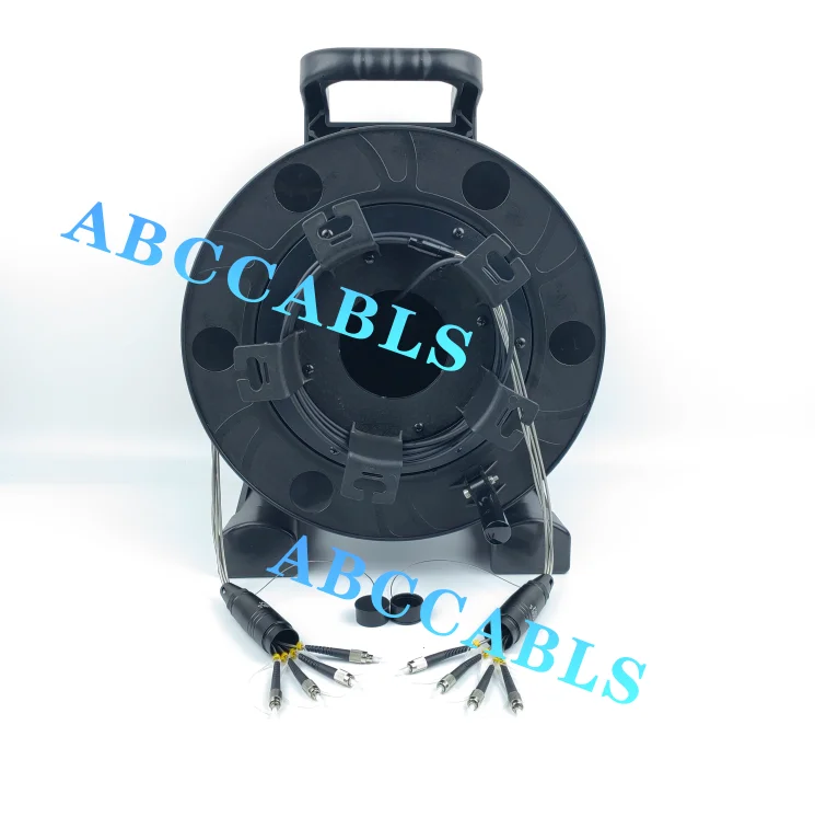 Best Sellers4/6/8/12 Cores SC LC Tactical Armored Fiber Optic Patch Cable For SDI Fiber Converter FTTH WiFi Network Broadcasting