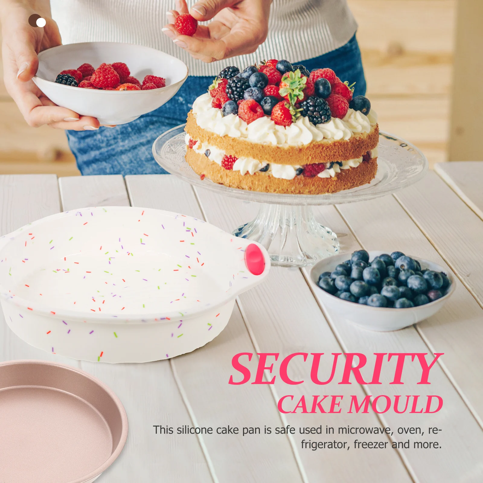 

1 Set Of Silicone Cake Mold 2-In-1 Baking Pan For Toast Bread Diy Home Kitchen Use Oven Microwave Safe Reusable Baking Tool