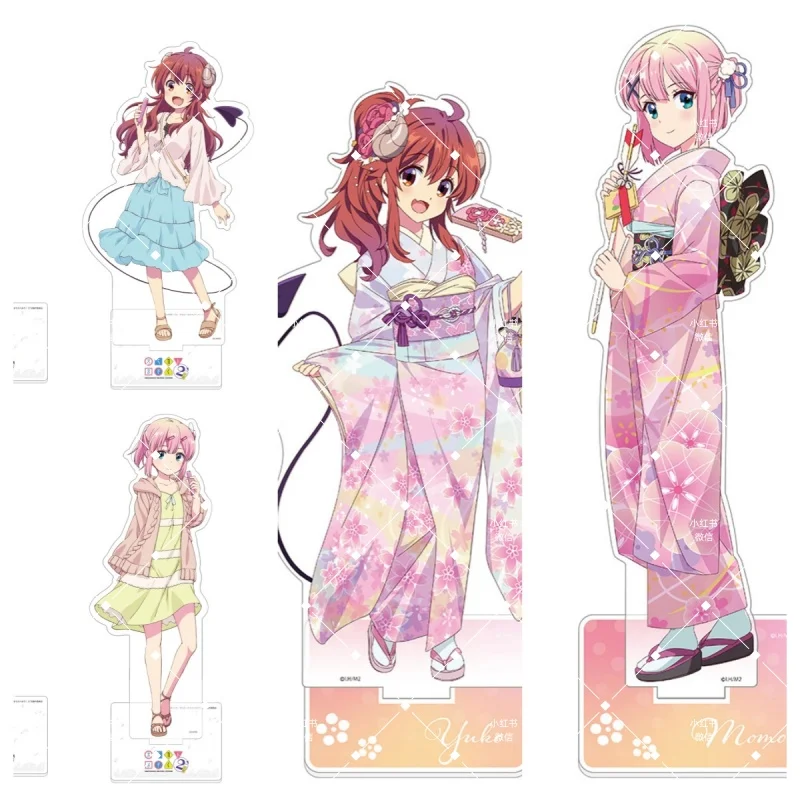 The Demon Girl Next Door Cute Children Holiday Gift Fans Accessories Desk ornaments Decorative HD Acrylic Stand standing 15CM