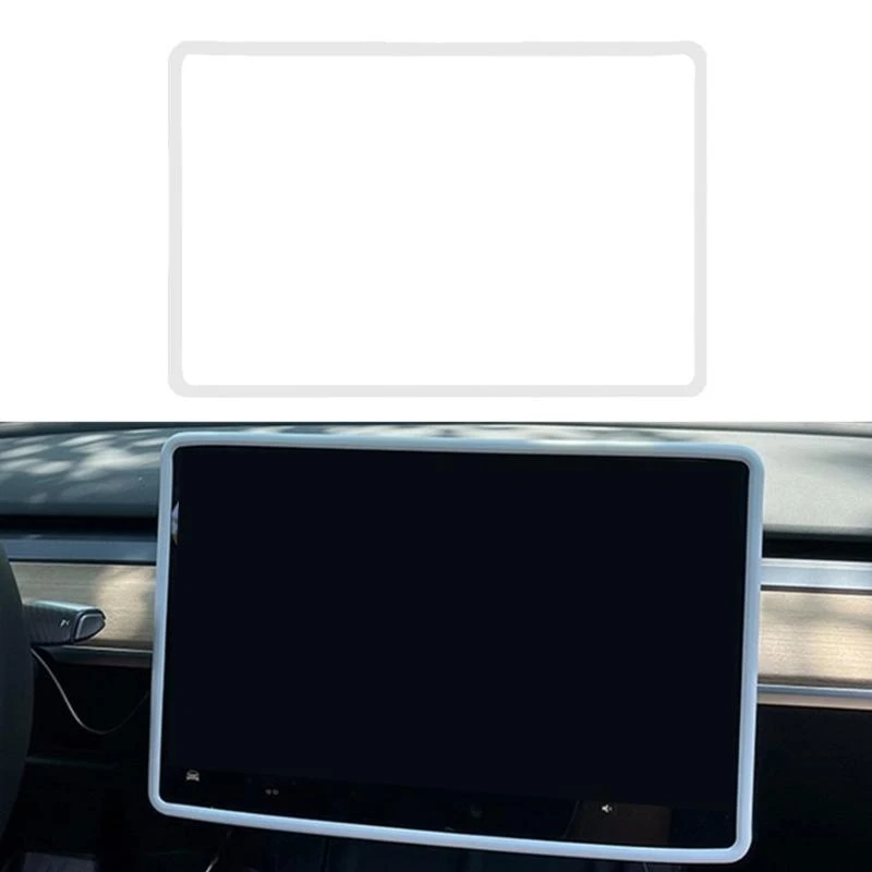 

For Tesla Screen Protector Silicone Frame Display Body Cover Central Control Accessories For Tesla Y