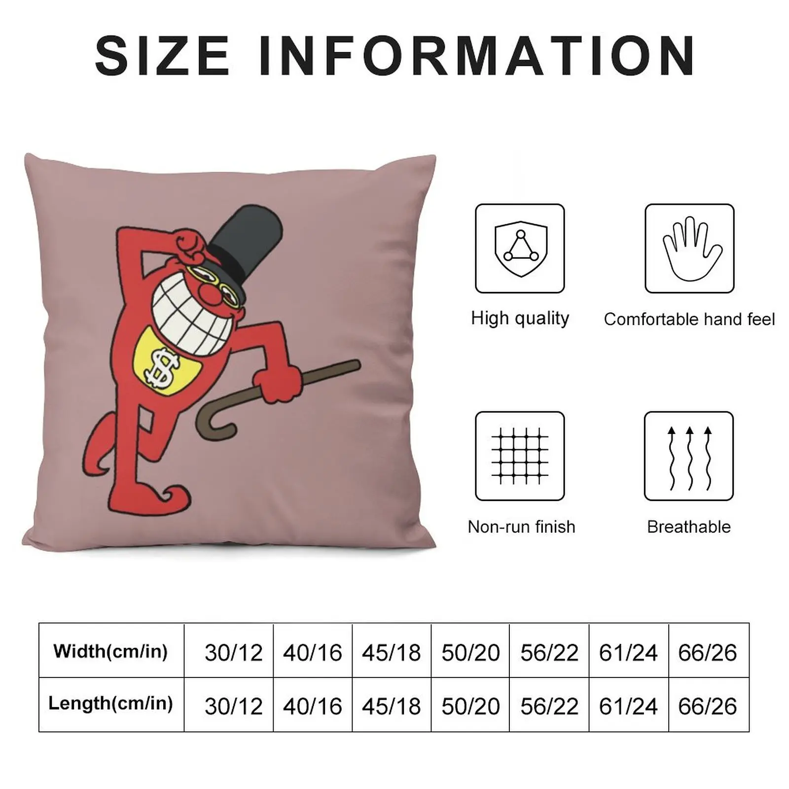 Whammy with hat and cane Throw Pillow Decorative Cushion Cover Cushions For Children pillow