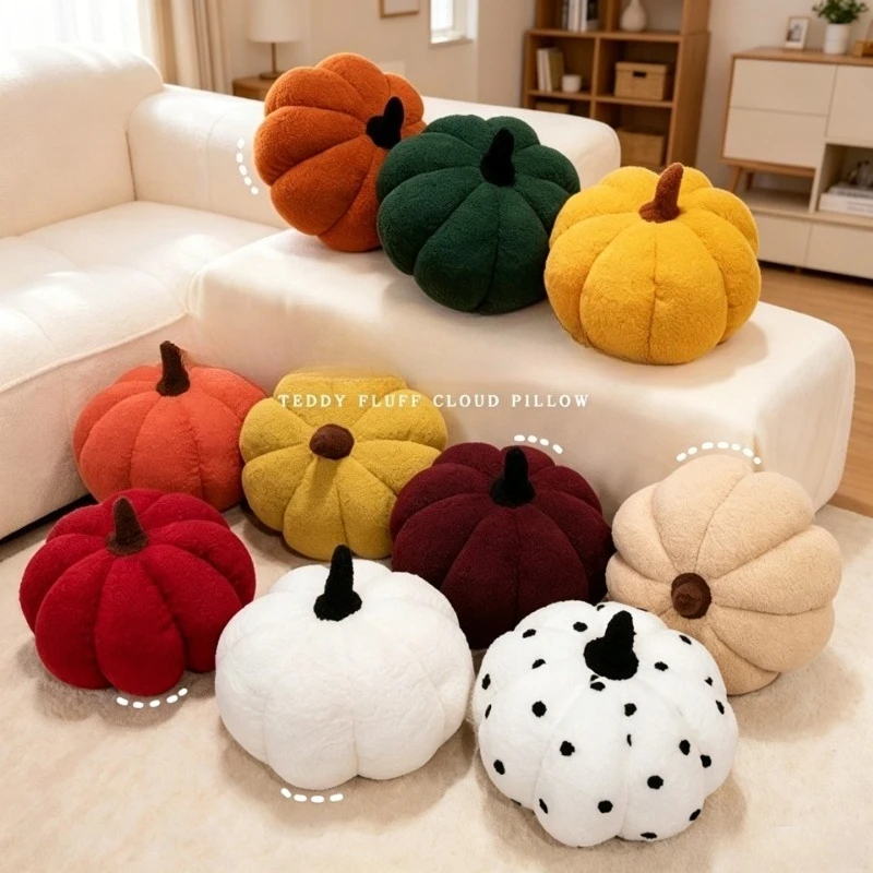 1pcs Halloween Christmas Decorative Plush Cushion Home Creative Pumpkin Hug Pillow Patchwork Pillow Bed Cushion Pumpkin