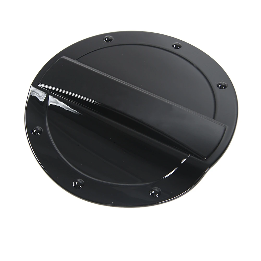 Fuel Filler Door Gas Tank Cap Cover Exterior Decoration Accessories for Ford Mustang 2015-2022 (Black)