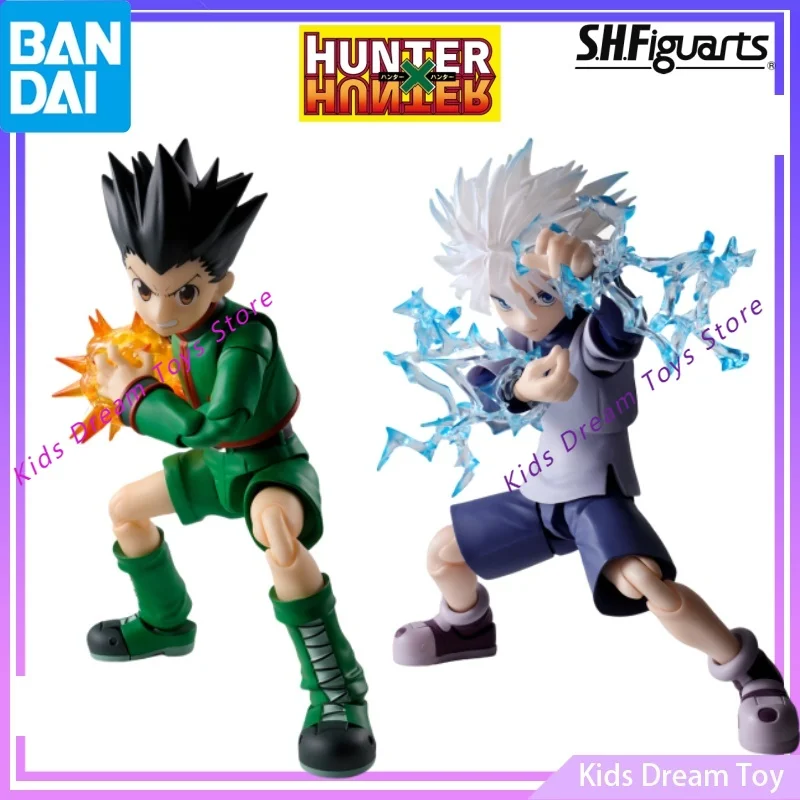 

Bandai in Stock Original S.H.Figuarts HUNTER×HUNTER Anime Figures -GON·FREECSS&Killua Zoldyck- Action Figures Toys Collectible