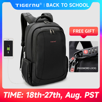 Tigernu Men Backpack 14 15.6 17.3inch Laptop Backpack Bags For Men Anti Theft Bags School Backpack Male Travel Backpack Knapsack