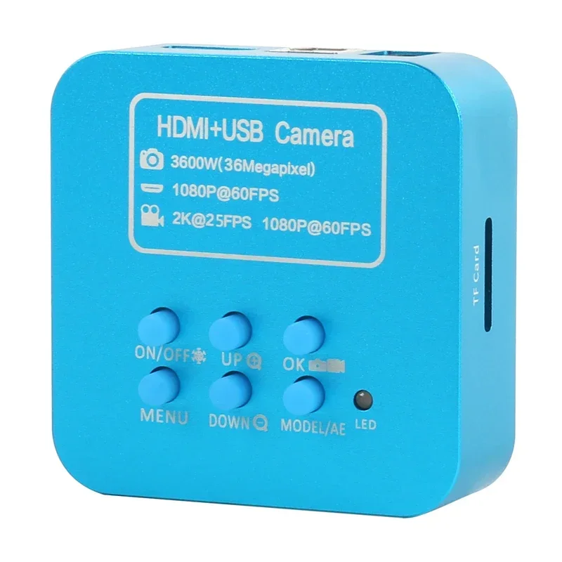 36MP HDMI USB  2K 1080P Electronic Video Microscope Camera Industrial+ FHD 8X - 200X  C mount Zoom Lens For Phone CPU PCB Repair