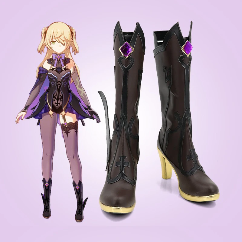 

Game Genshin Impact Fischl Shoes Cosplay Boots Prinzessin Der Verurteilung Cosplay Shoe Foots