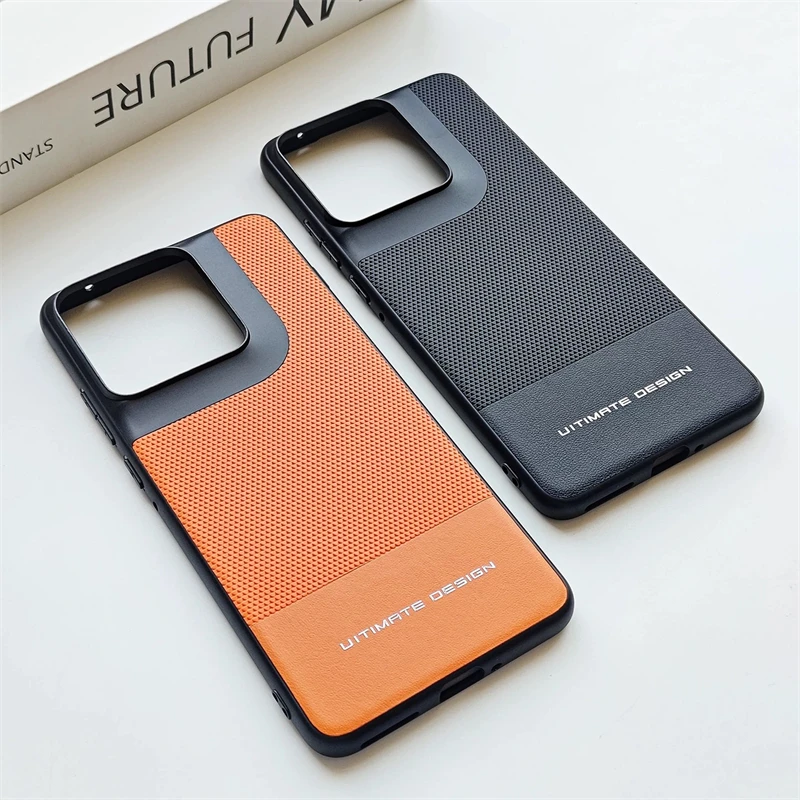 Image of Hülle für Motorola Signature MOTO Edge 70 Pro Edge70 Ultra, luxuriöse Lederhülle, modische Colorblock-Hülle, stoßfester Bumper