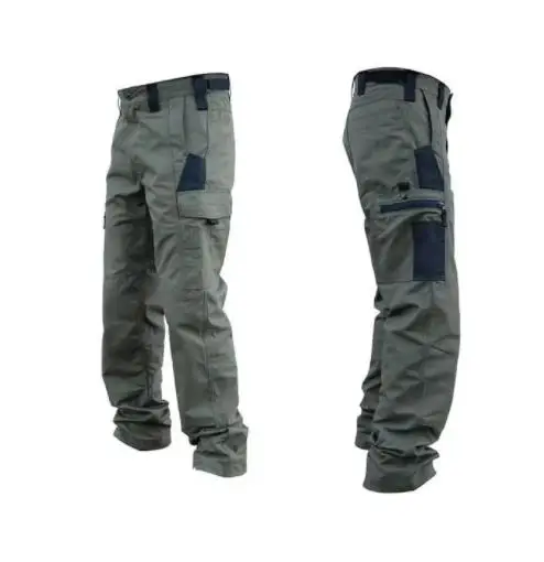 Slijtvaste werkbroek Man Rechte cargobroek met meerdere zakken Outdoor jogging tactische broek Lente herfst casual broek
