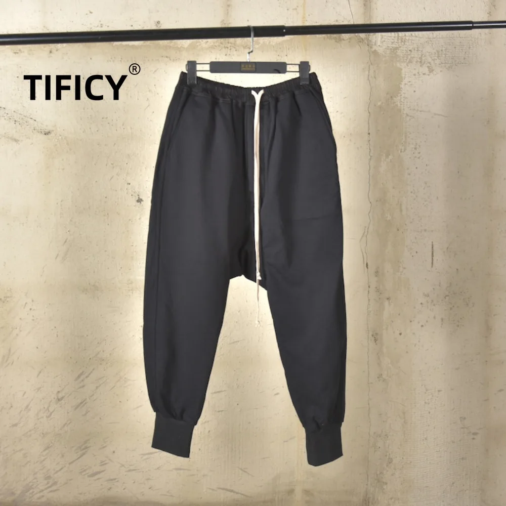 

High Street Dark RO Pants Men's New Style Leg Binding Pants Men's Slim Fit Ins Small Foot Casual Pants Autumn and Winter