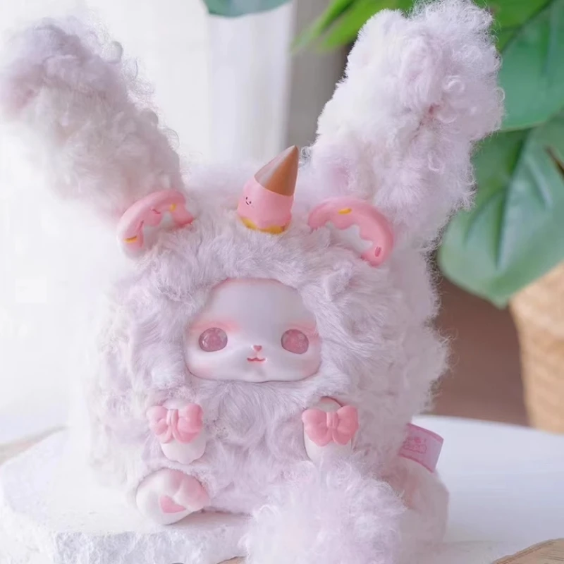 Genuíno loloan sobremesa série na moda pelúcia vinil caixa cega doce bonito boneca brinquedo desktop ornamento saco pingente garagem kit presente