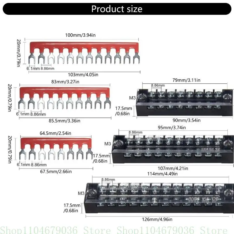 

652F Pre Insulated Double Row Terminals Block for Industrial Automation and Electrical Project Efficient Current Transmission