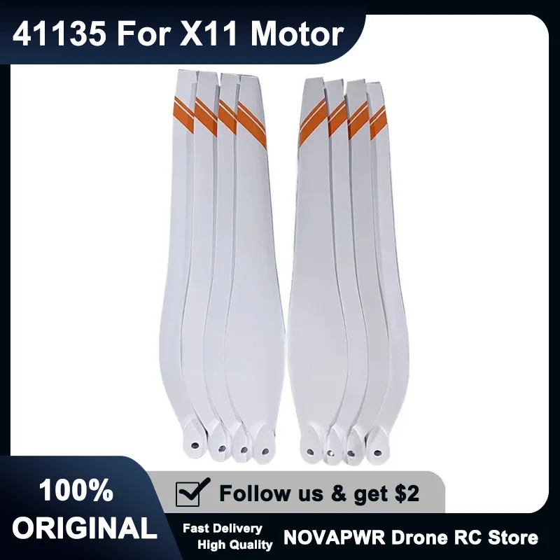 

Hobbywing X11 41135 White Carbon Fiber Propellers UV-Proof Folding Blades for Agricultural Drones
