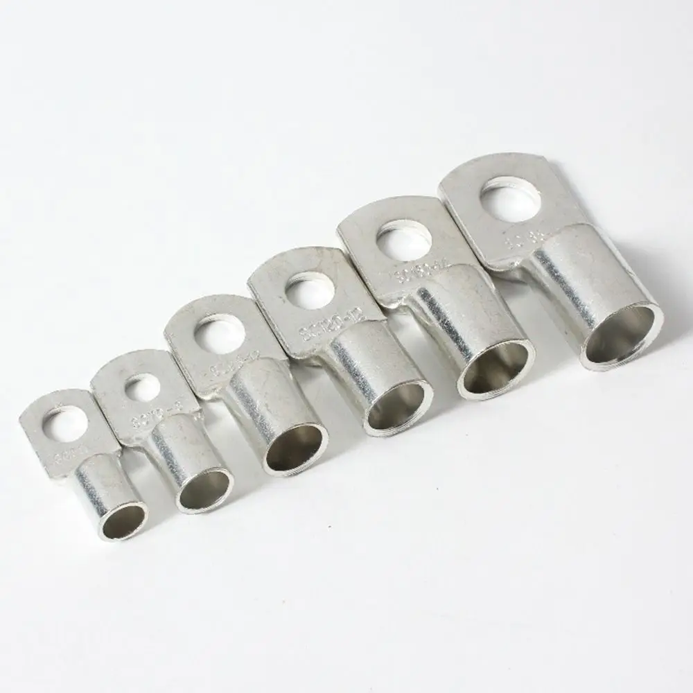10Pcs 16-35mm2 SC16-6 SC25-6 SC35-6 Bolt Hole SC Type Lugs Ring Cable Connector Kit Wire Nose Terminal Crimp