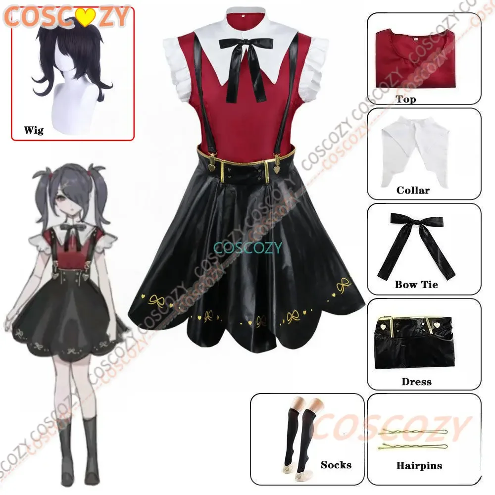 Traje Cosplay para Meninas, Menina Necessitada, Streamer, Sobrecarga Ame, KAngel, Uniforme De Carnaval, Vestido De Festa De Natal, Roupas De Halloween