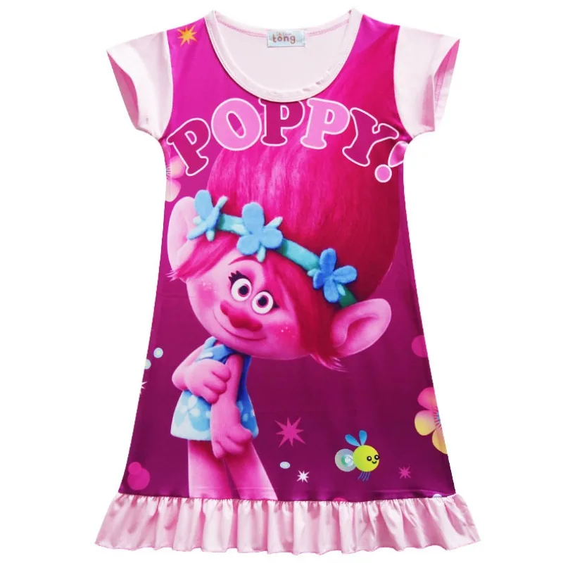 Hasbro Trolls anime cartoon character Poppy princess cute girl dress personality kawaii girly heart kids dress holiday gifts
