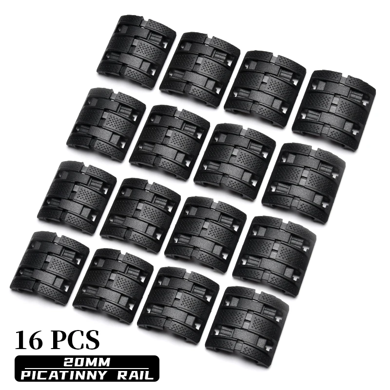 Taktisches Handstopp-Kit XTM Enhanced Rail Panels für 20 mm Picatinny Mlok Keymod kompatibel AR15 M4 Airsoft 4-teiliges Set BCM
