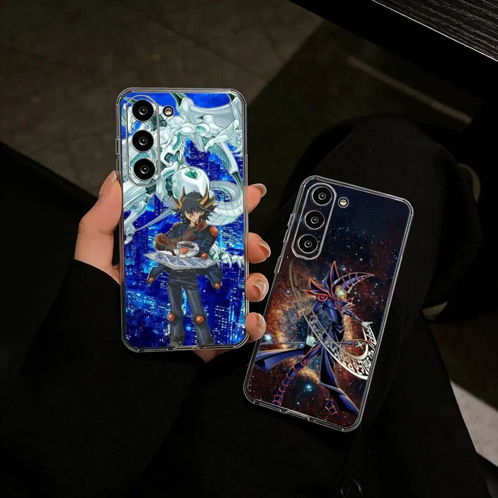 Dark Magician Blue Eyes White Dragon YUGIOH Phone Case For Samsung GalaxyA91,80,73,72 ,71,53,52,32 ,31,22,21s,20Transparent Case