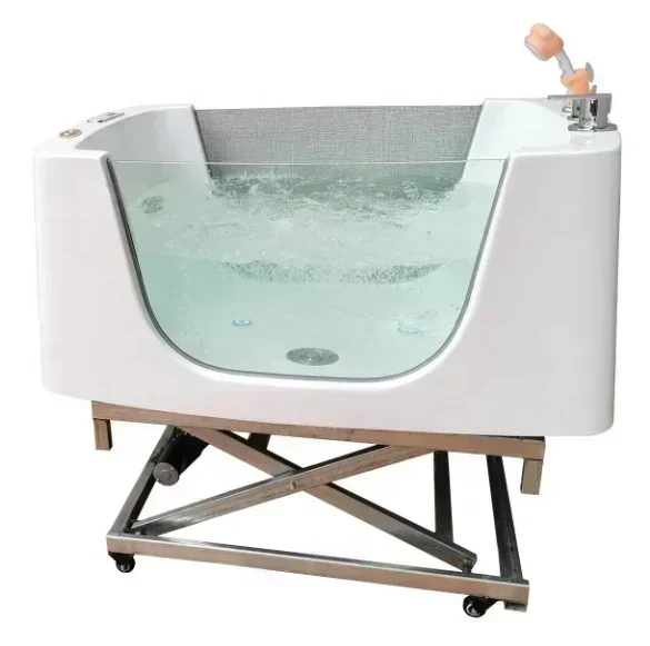 Massive price reduction  Manufacturer Pet Grooming Bathtub Pet Grooming Salon Electric Lift Spa Massage Dog Bathtub With Wheels